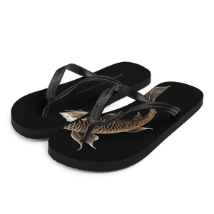 Copper Fish Art Flip Flops