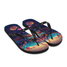 Colorful Owl Art Flip-Flops