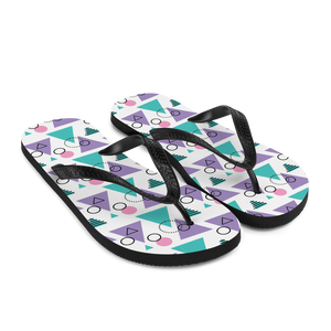 Memphis Colorful Pattern 03 Flip-Flops