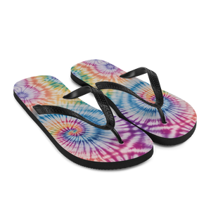 Tie Dye Colorful Pineapple Flip-Flops