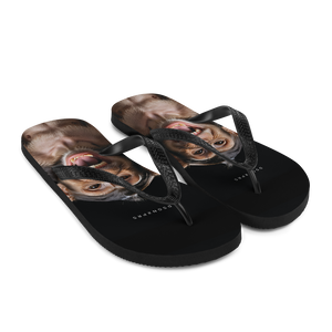 Happy Monkey Black Flip Flops