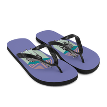 Giraffe Zebra Purple Flip Flops