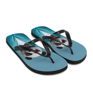 Funky Panda Flip Flops