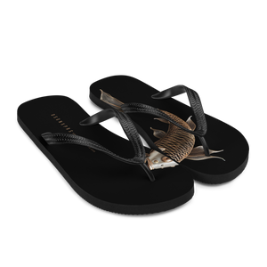 Copper Fish Art Flip Flops