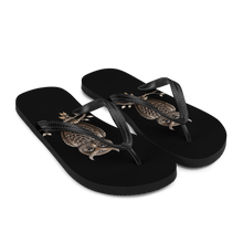 Owl Copper Art Flip Flops