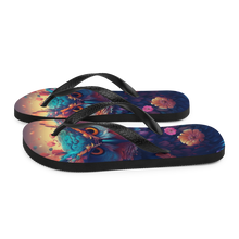 Colorful Owl Art Flip-Flops