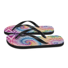 Tie Dye Colorful Pineapple Flip-Flops