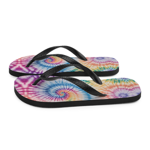 Tie Dye Colorful Pineapple Flip-Flops