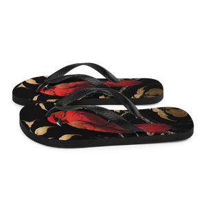 Red Bird Flip Flops