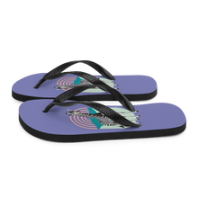 Giraffe Zebra Purple Flip Flops