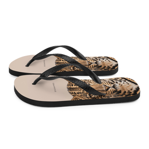 Leopard Potrait Flip Flops