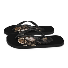 Lady Rose Copper Wire Art Flip Flops