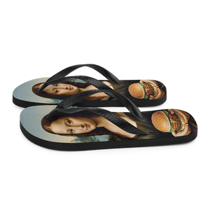 Monalisa Burger Flip Flops