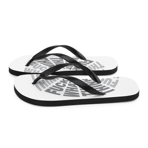 F**ck What They Think White Flip Flops