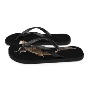 Copper Fish Art Flip Flops