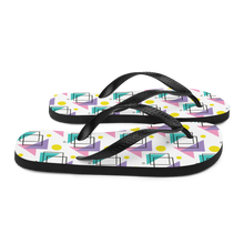 Memphis Colorful Pattern 02 Flip-Flops