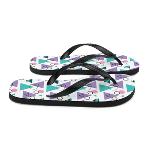 Memphis Colorful Pattern 03 Flip-Flops