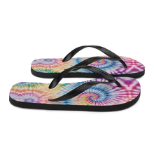 Tie Dye Colorful Pineapple Flip-Flops