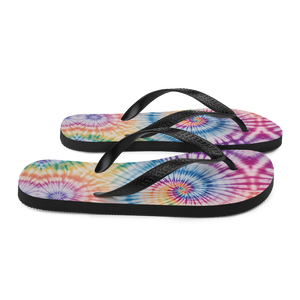 Tie Dye Colorful Pineapple Flip-Flops