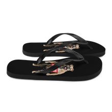 Sumo Bulldog Black Flip Flops