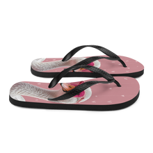 Cute Pink Swan Flip Flops