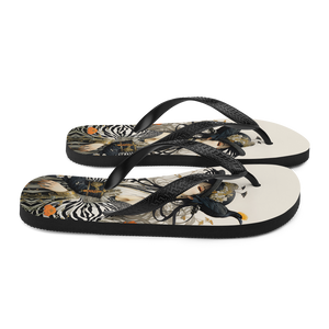 Mrs. Flora and Fauna Flip Flops