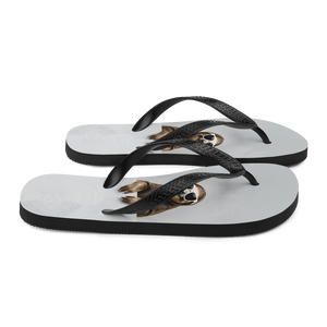 Cool Smiling Sloth Flip Flops