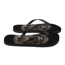 Zeus Copper Wire Sculpture Flip Flops