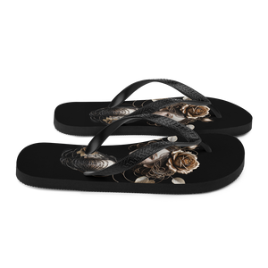 Lady Rose Copper Wire Art Flip Flops