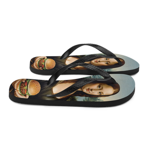 Monalisa Burger Flip Flops