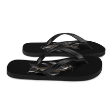 Minimalism Copperplate Art Fish Flip Flops