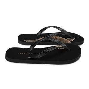 Copper Fish Art Flip Flops