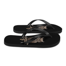 Owl Copper Art Flip Flops