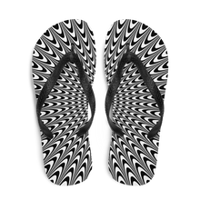 Vertigo Optical Illusion Background Flip-Flops