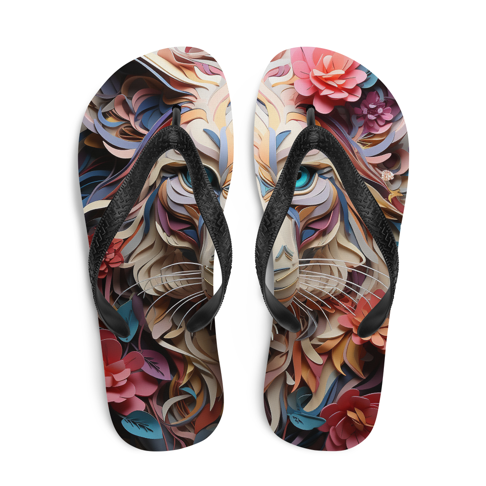 Lion Art Flip-Flops