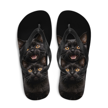 Two Black Cats Follows Flip Flops