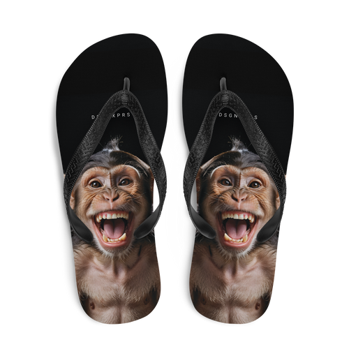 Happy Monkey Black Flip Flops