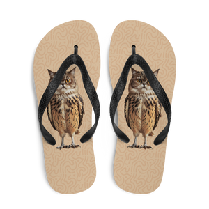 Cat Owl Flip Flops