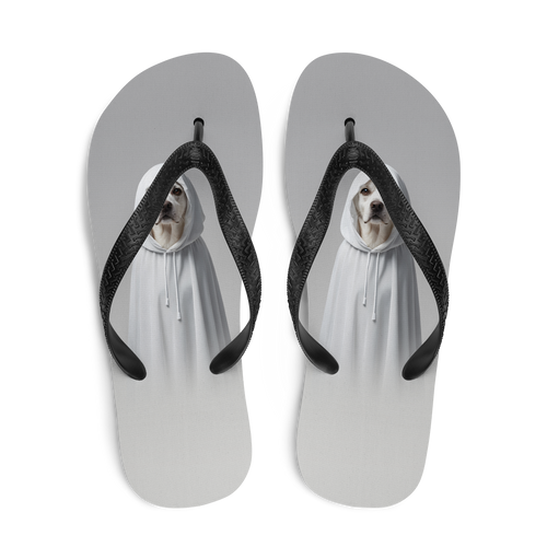 Scary Dog Flip Flops