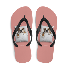 Sleeping Bulldog Flip Flops