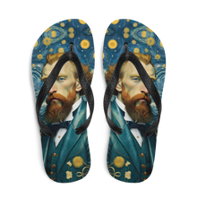 Van Gogh Potrait Painting Flip Flops