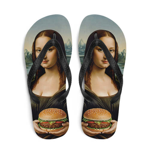 Monalisa Burger Flip Flops