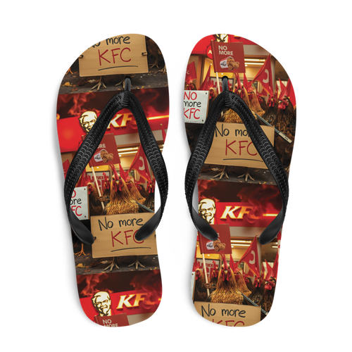 No More KFC (Chicken Demo) Flip Flops