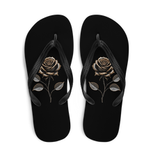 Rose Copper Art Flip Flops