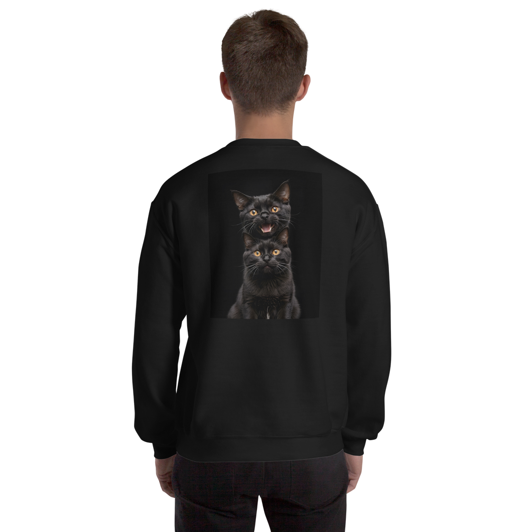 Two Black Cats Follows Unisex Sweatshirt