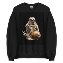 Sloth Riding A Snail Unisex Sweatshirt Front Print