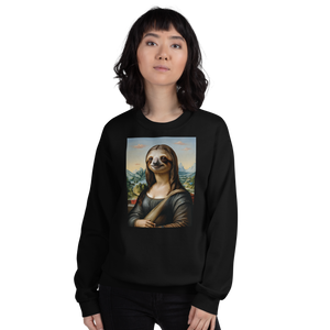 Monalisloth Unisex Sweatshirt Front Print