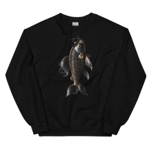 Minimalism Copperplate Art Fish Front Print Unisex Sweatshirt