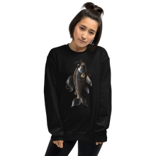 Minimalism Copperplate Art Fish Front Print Unisex Sweatshirt