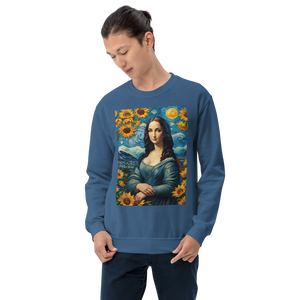 Monalisa Painting in Van Gogh Style Unisex Sweatshirt